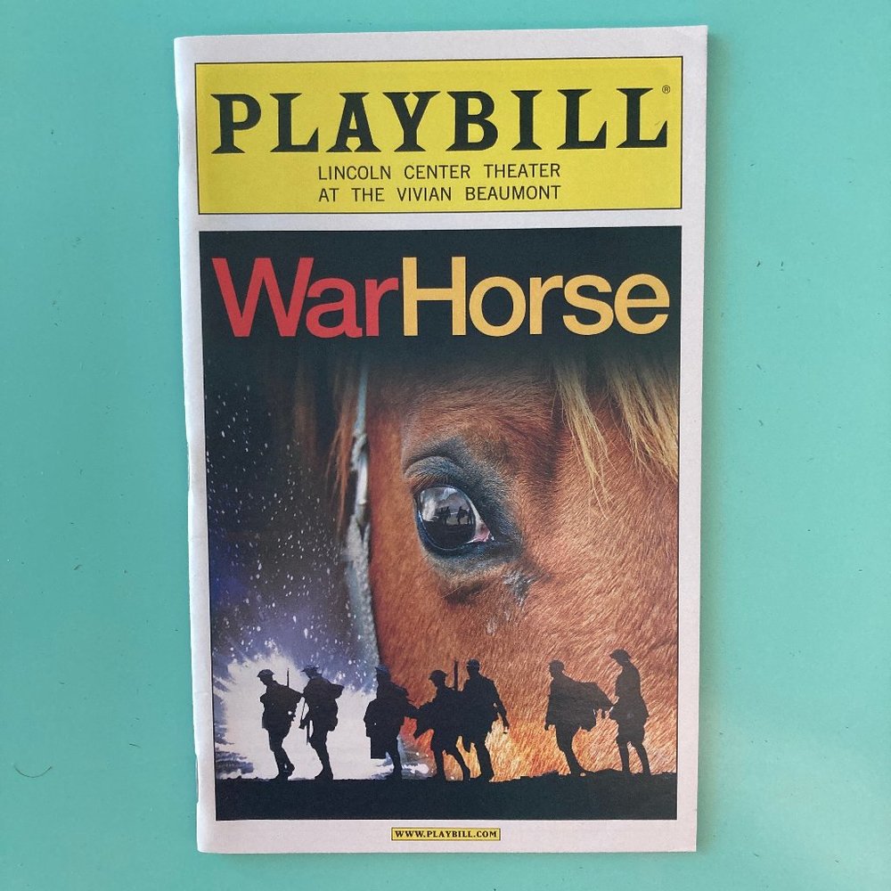 New Color Playbill War Horse Seth Numrich Matt Doyle T Ryder Smith Boris McGiver